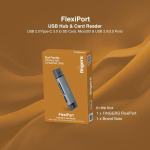 FINGERS USB HUB WITH CARD READER FLEXIPORT
